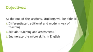 Effective Teaching and Assessment of English Micro Skills: Modern ...