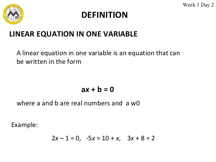 MATH 10 Week 1 2 linear equations (2)