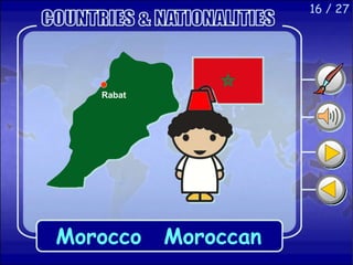 16 / 27
Morocco
Rabat
Moroccan
 