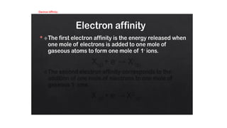 The periodic table, periodic table Trends.pptx