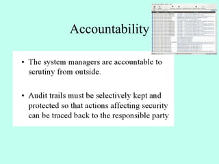 Accountability
 