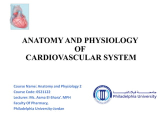 Week 1-5 Anatomy and Physiology of Cardiovascular system_ pdf | PDF