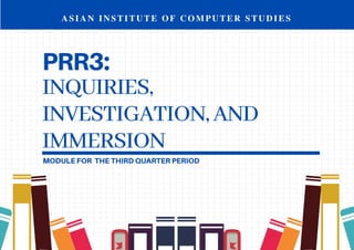ASIAN INSTITUTE OF COMPUTER STUDIES (AICS)
1
 