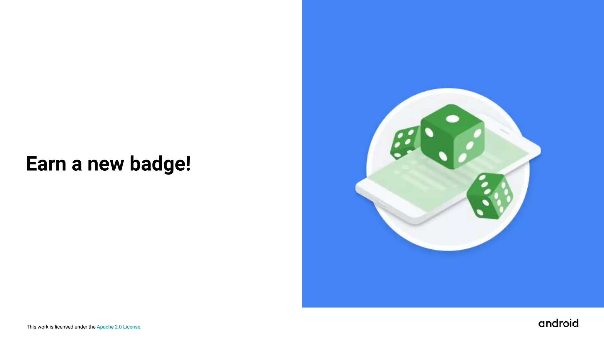 This work is licensed under the Apache 2.0 License
Earn a new badge!
 