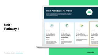 This work is licensed under the Apache 2.0 License
Unit 1
Pathway 4
 