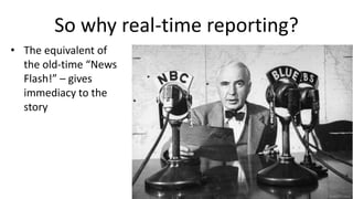 Week 1 b - real time reporting | PPT