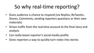 Week 1 b - real time reporting | PPT