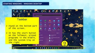 EXPLORING THE MS WINDOWS ENVIRONMENT | PPTX