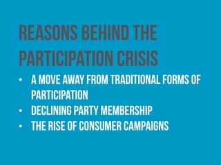 Does political participation matter?
 