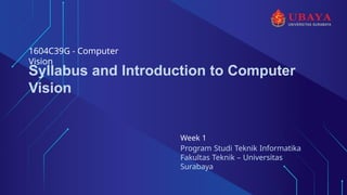 Syllabus and Introduction to Computer Vision.pptx