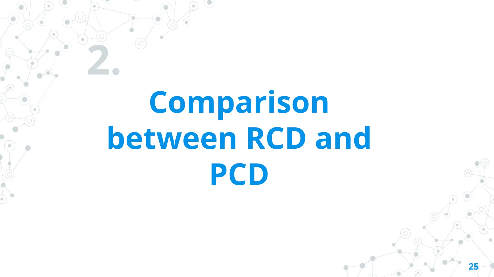 2.
Comparison
between RCD and
PCD
25
 