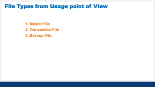 Comprehensive Overview of Database Systems and File Management ...