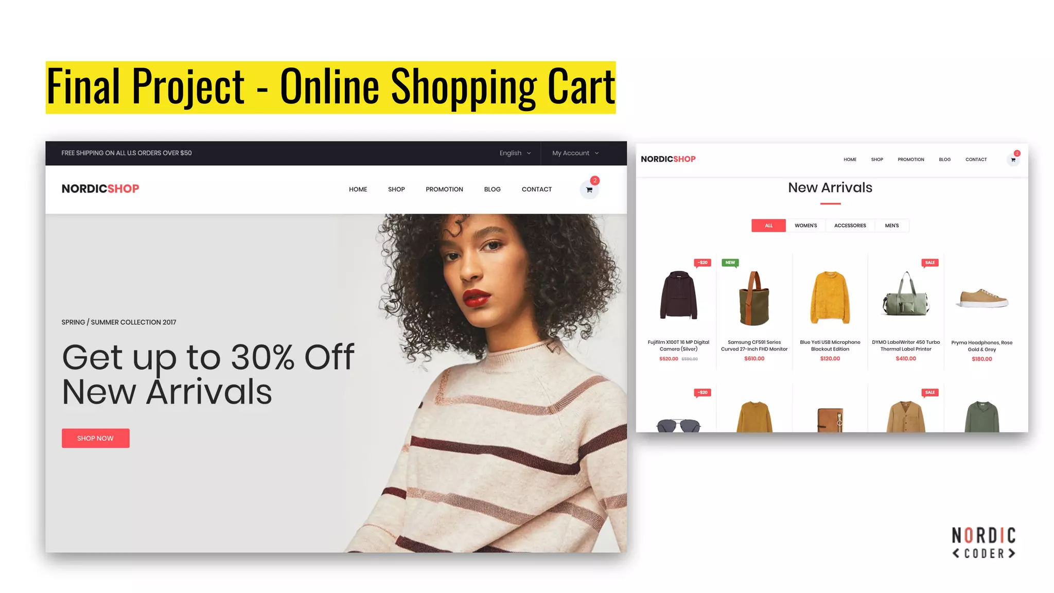 Final Project - Online Shopping Cart
 
