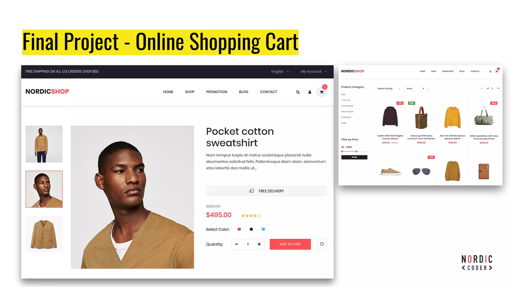 Final Project - Online Shopping Cart
 