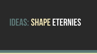 Shape EterniesIdeas:
 