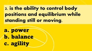 Health and Skill related Components of Fitness | PPTX