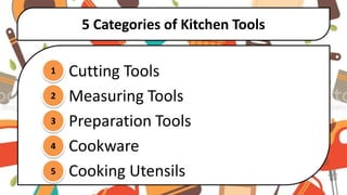 Kitchen Tools Chart WEEK 1 - Use and maintain Kitchen tools and Equipment.pptx