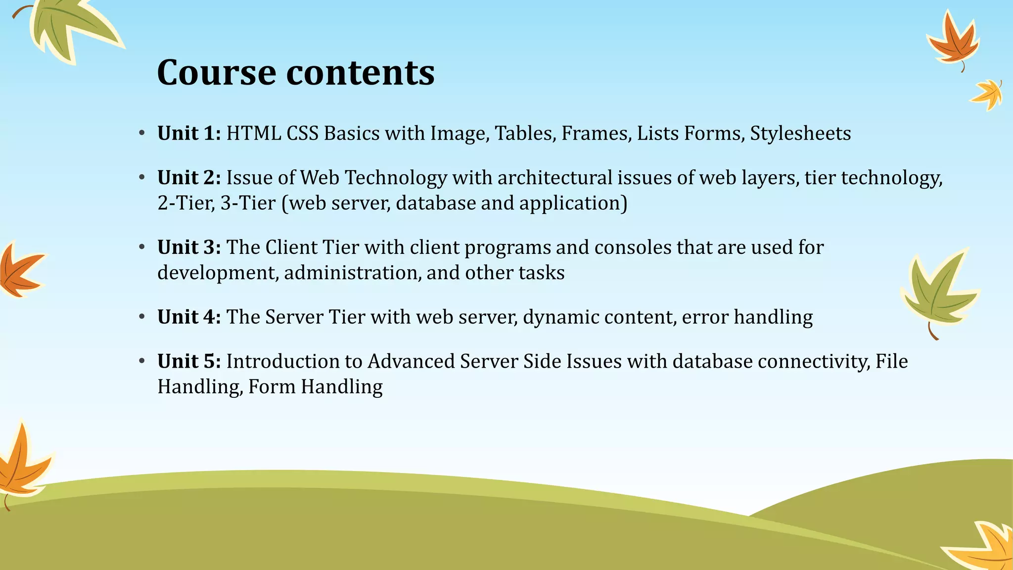 Introduction to Web Technology by Mahesh Sharma | PPTX