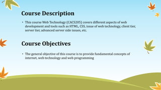 Introduction to Web Technology by Mahesh Sharma | PPTX