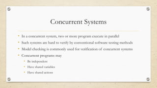 Verification and Synchronization in Concurrent Systems: Mutual ...