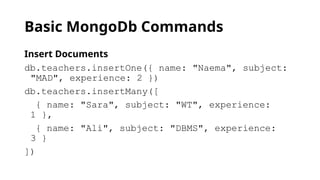 Week 10 - Lecture 2 - Introduction to MongoDB.pptx