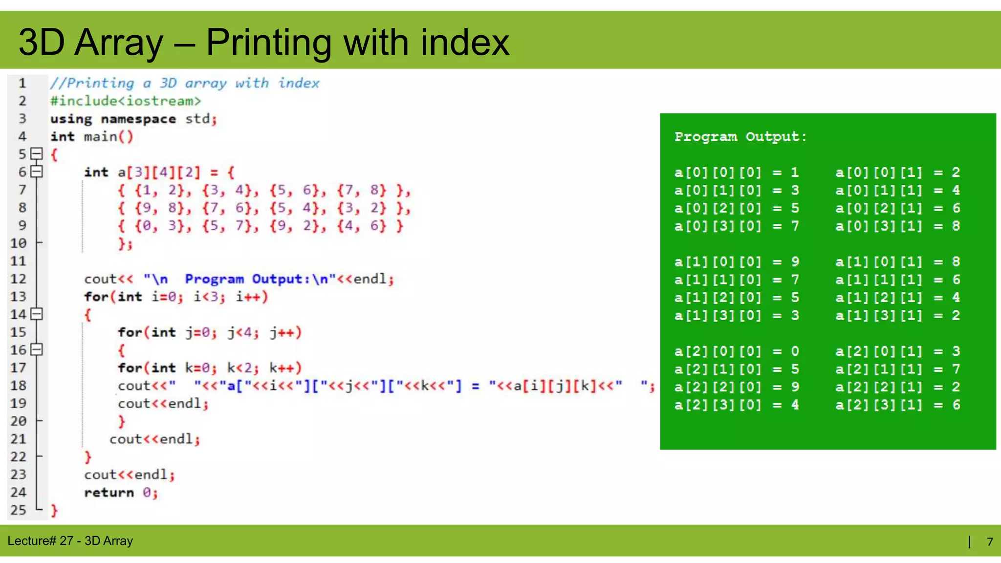 Week 10 - Lecture 27 - 3D Arrays.pptx