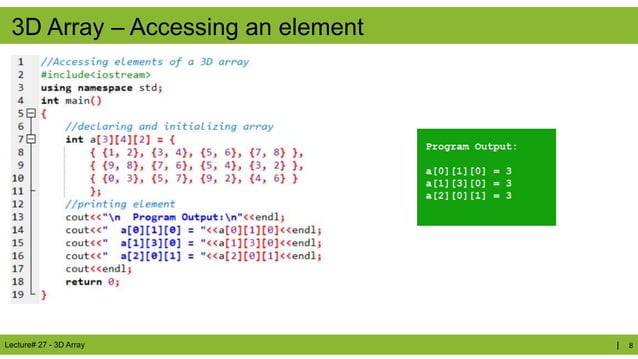 Week 10 - Lecture 27 - 3D Arrays.pptx