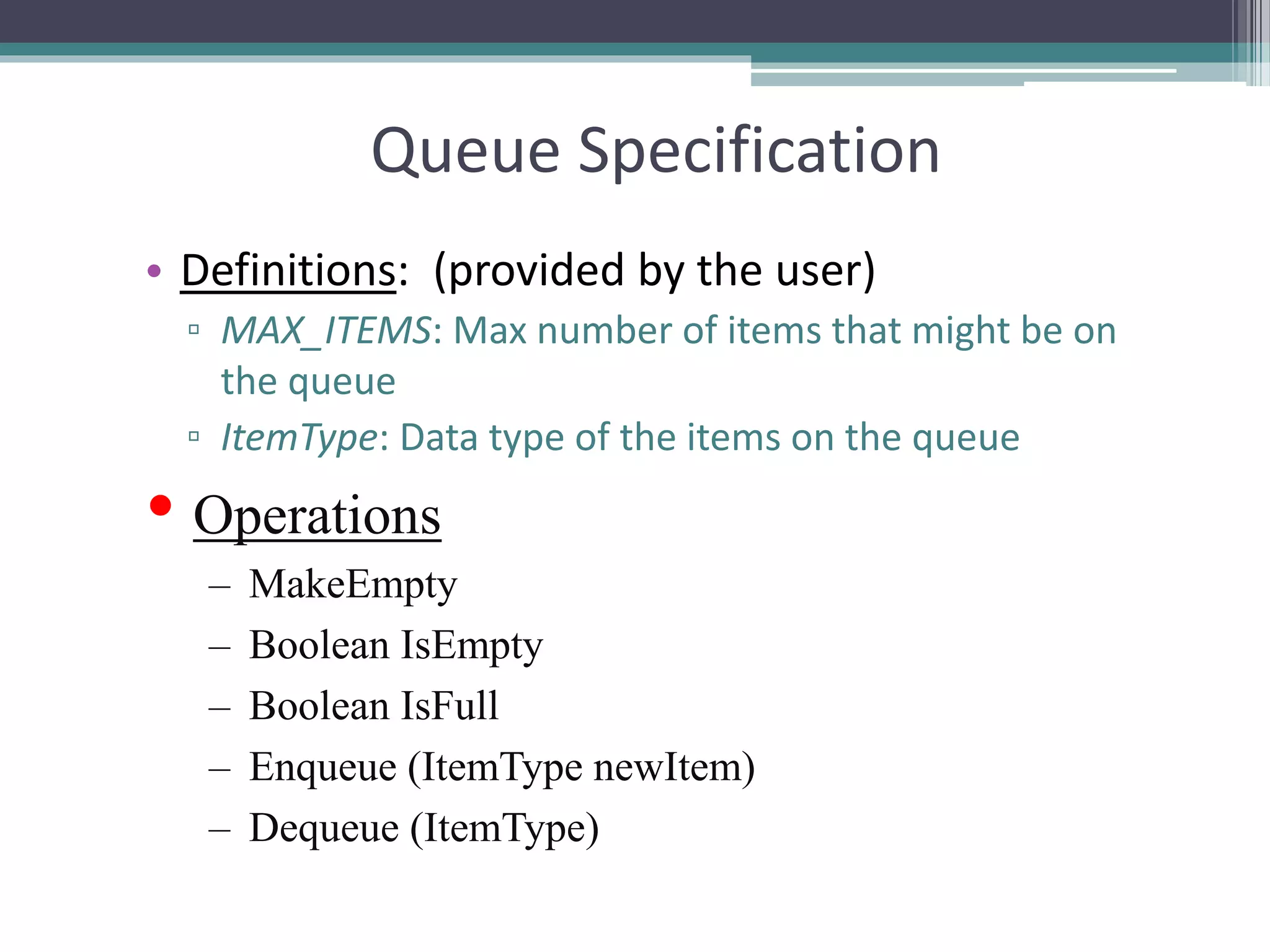 Queue Data Structure | PPTX