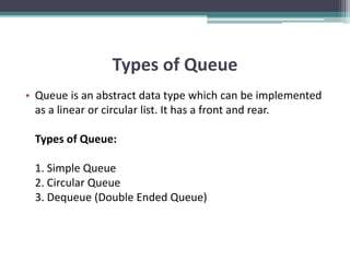 Queue Data Structure | PPTX
