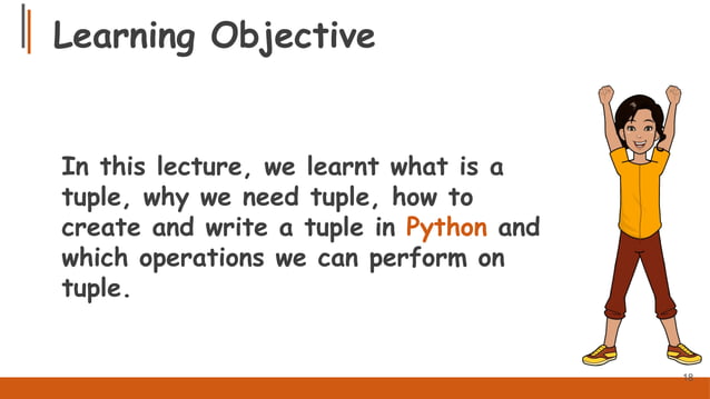 Tuples in python better understanding with slides | PPTX