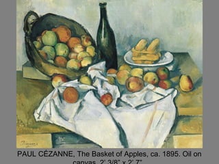 PAUL CÉZANNE, The Basket of Apples, ca. 1895. Oil on
 