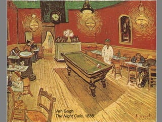 Van Gogh
The Night Cafe, 1888.
 