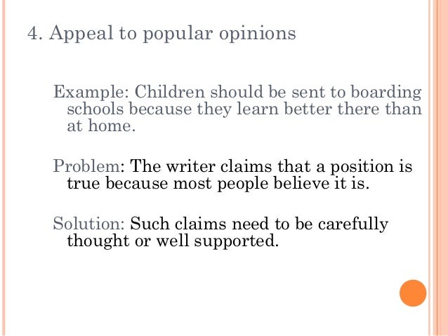 Popularity Appeal Example Popular Appeal Quotes