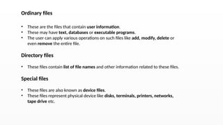 Ordinary File operating system chapter nine file systems.pptx