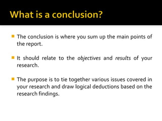 Week 10 the conclusion | PPT