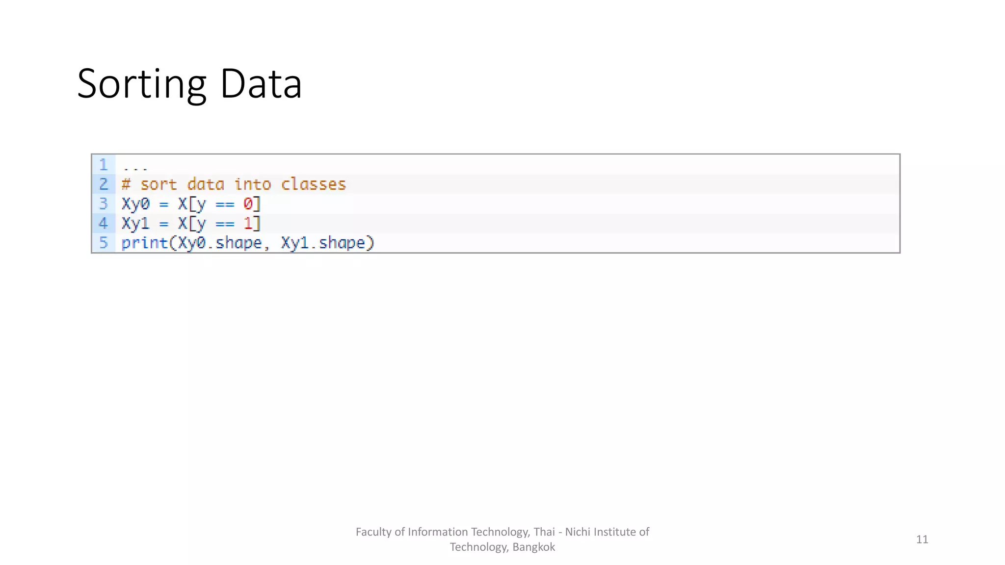 Week 11: Programming for Data Analysis | PPT