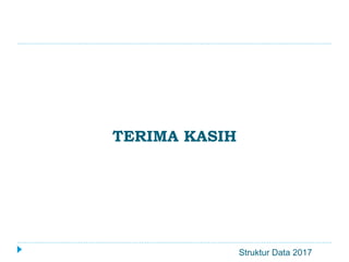 Struktur Data 2017
TERIMA KASIH
 