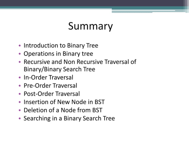 Binary tree | PPT