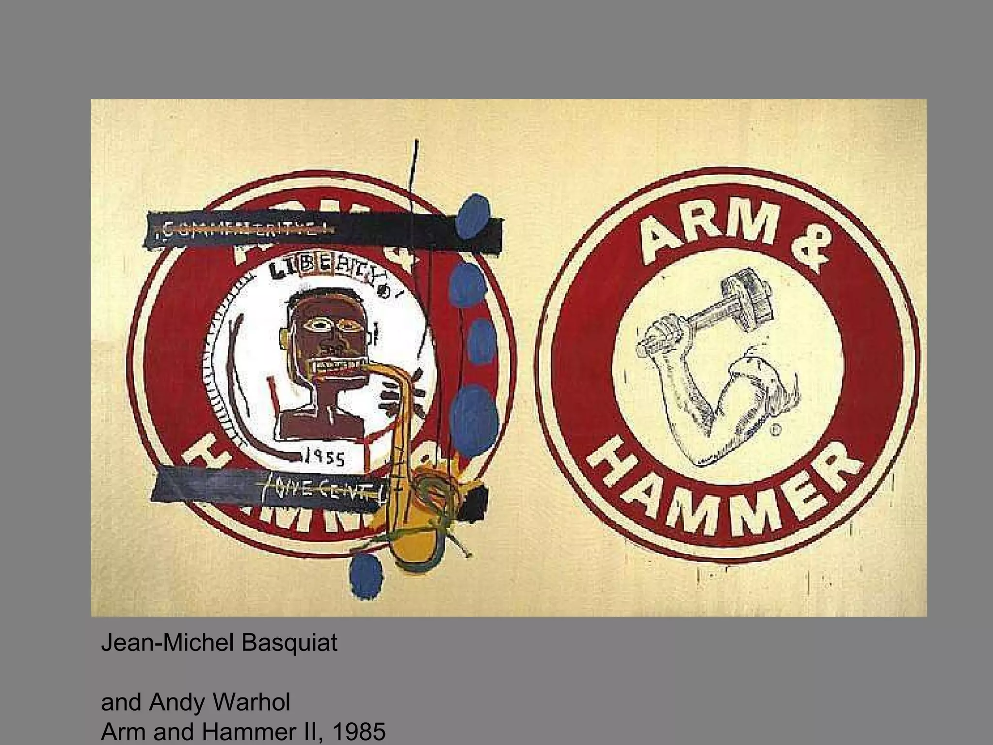 Jean-Michel Basquiat  and Andy Warhol Arm and Hammer II, 1985 