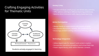 Unit Based Presentations Designing Integrated Thematic Units for Enhanced Student Engagement and ...