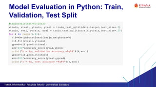 Week 11 Model Evalaution Model Evaluation | PPTX