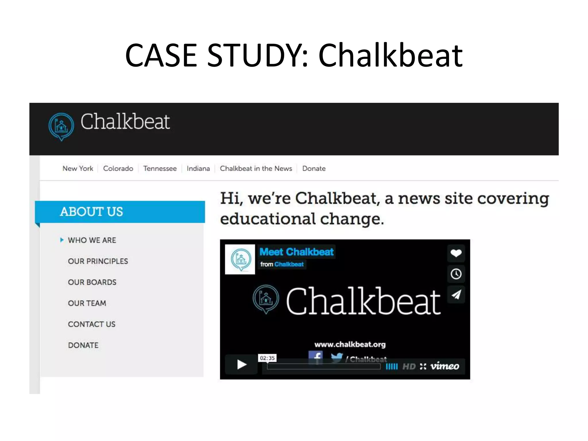 CASE STUDY: Chalkbeat
 