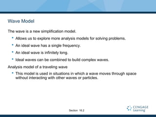 Sen Wave Model Chapter 16 serway physics presentation slides | PPT