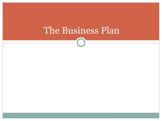 The Business Plan 