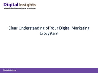Clear Understanding of Your Digital Marketing
                 Ecosystem
 
