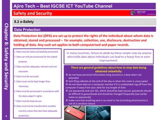 IGCSE ICT - Safety and Security - Ajiro Tech | PDF