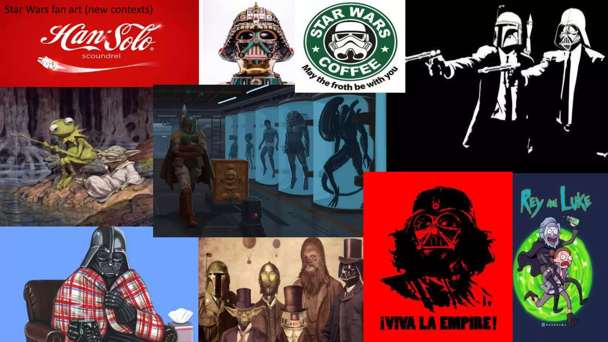 Star Wars fan art (new contexts)
 