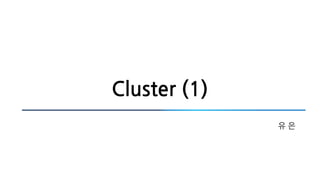 Cluster (1)
유 은
 
