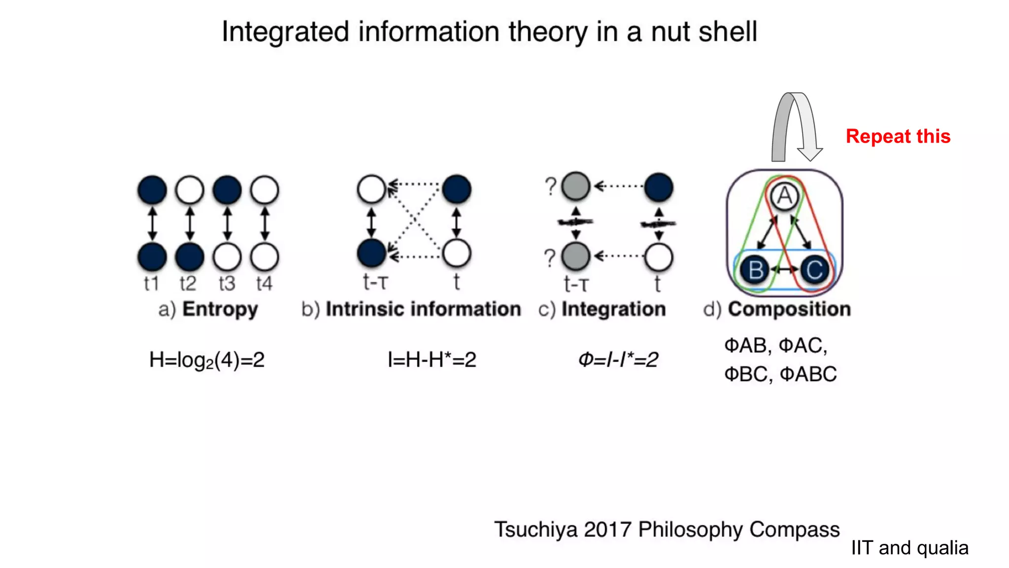 Repeat this
IIT and qualia
 