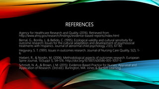 Outcome Research | PPTX